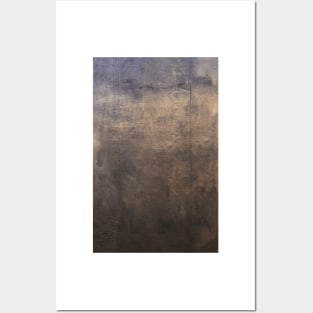 Bronze metallic surface Posters and Art